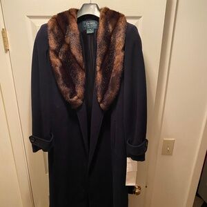 Ralph Lauren Coat w/Faux Fur Collar